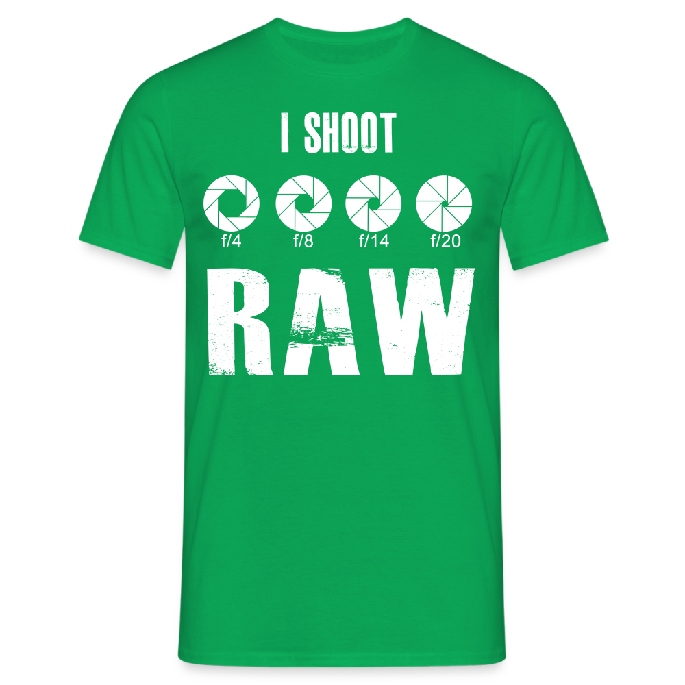 Fotografen Shirt - I Shoot RAW - Kelly Green