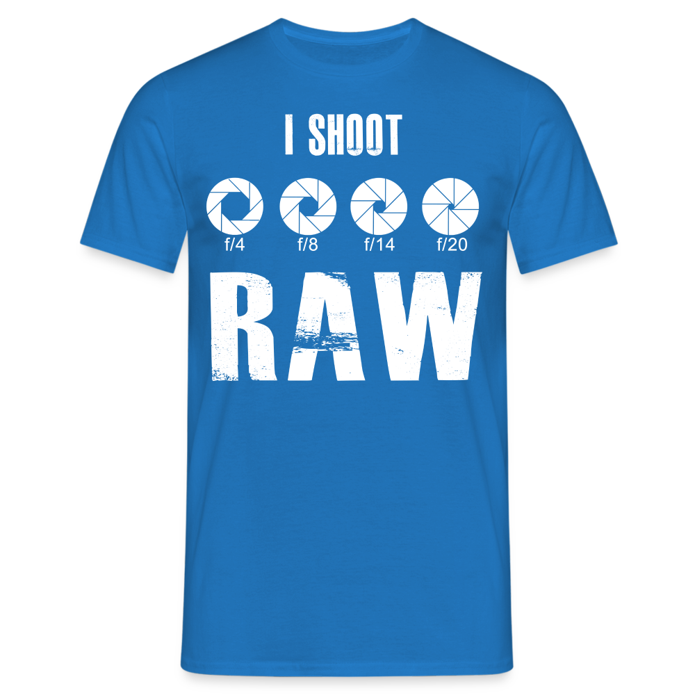 Fotografen Shirt - I Shoot RAW - Royalblau