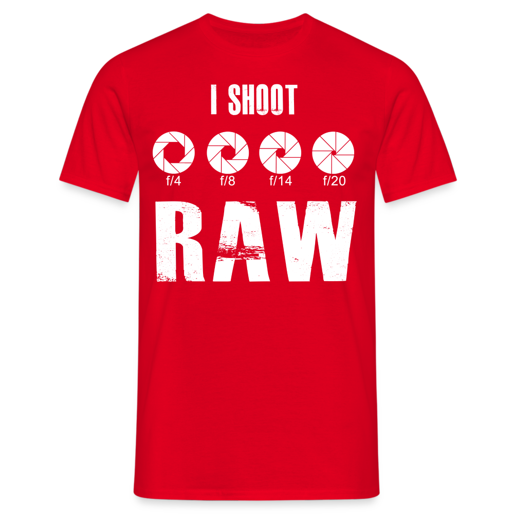 Fotografen Shirt - I Shoot RAW - Rot