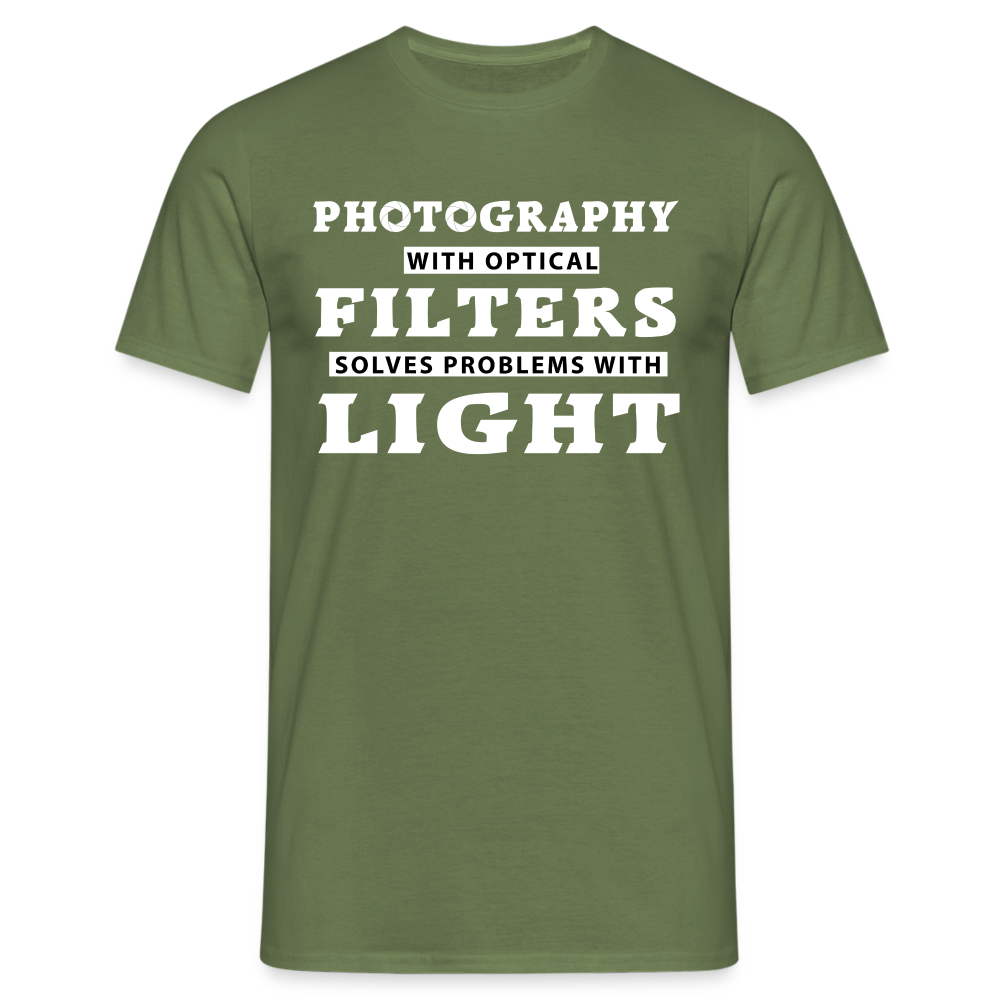 Fotografen Shirt - Fotografieren mit Filter - Militärgrün