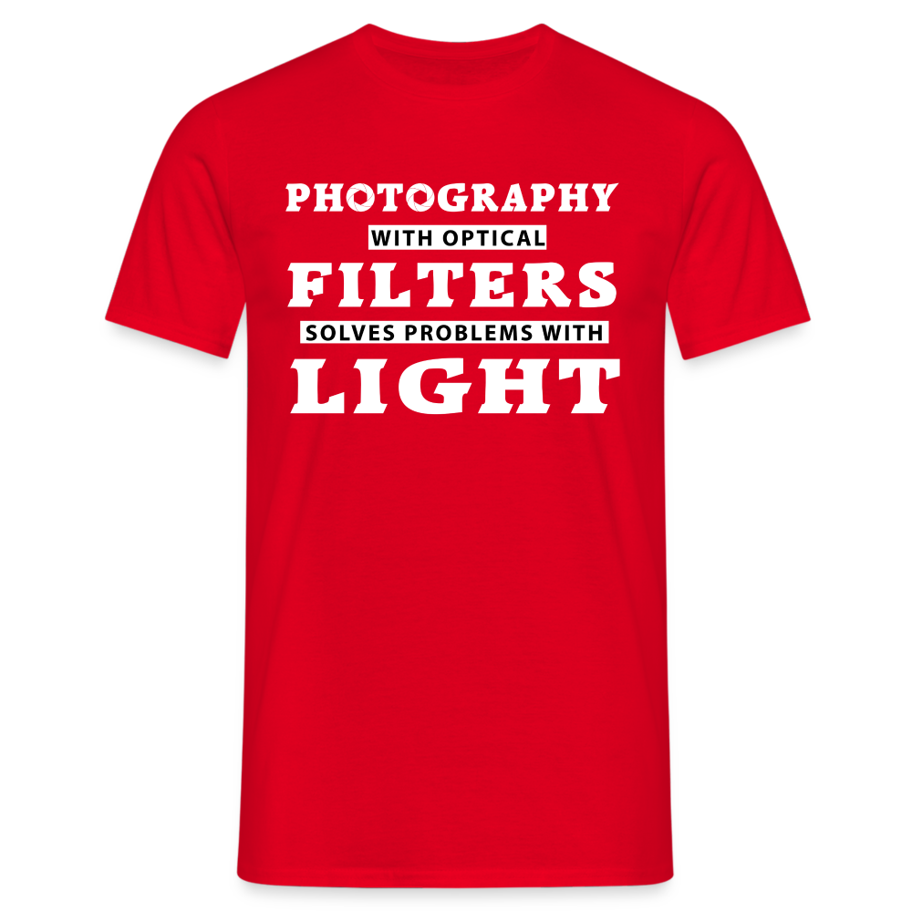 Fotografen Shirt - Fotografieren mit Filter - Rot