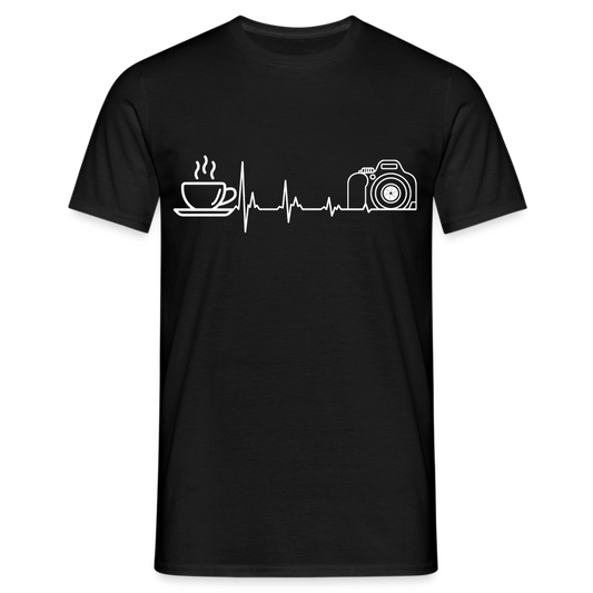 Fotografen Shirt - Kaffe und Fotografie - Schwarz